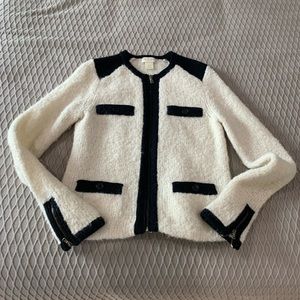 Club Monaco zip up cardigan, size S